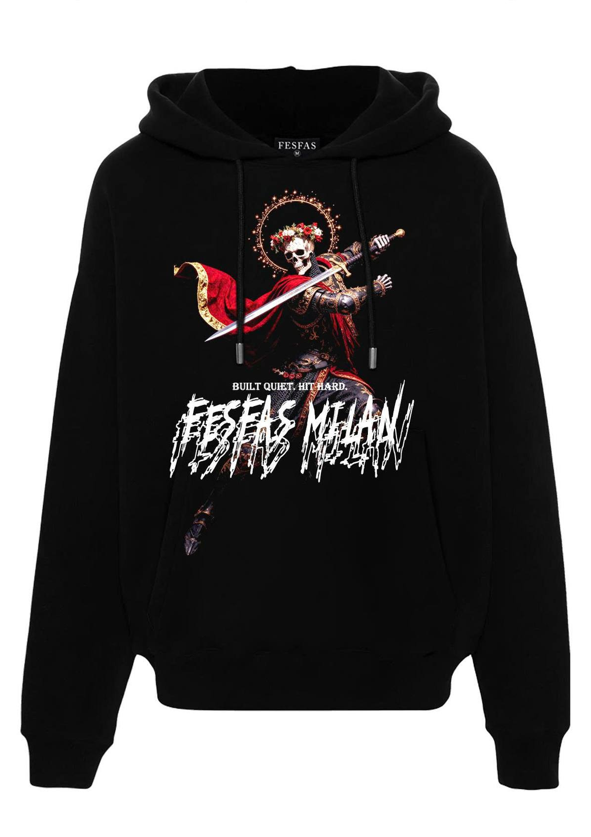 Áo hoodie FesFas in hình hiệp sĩ xương