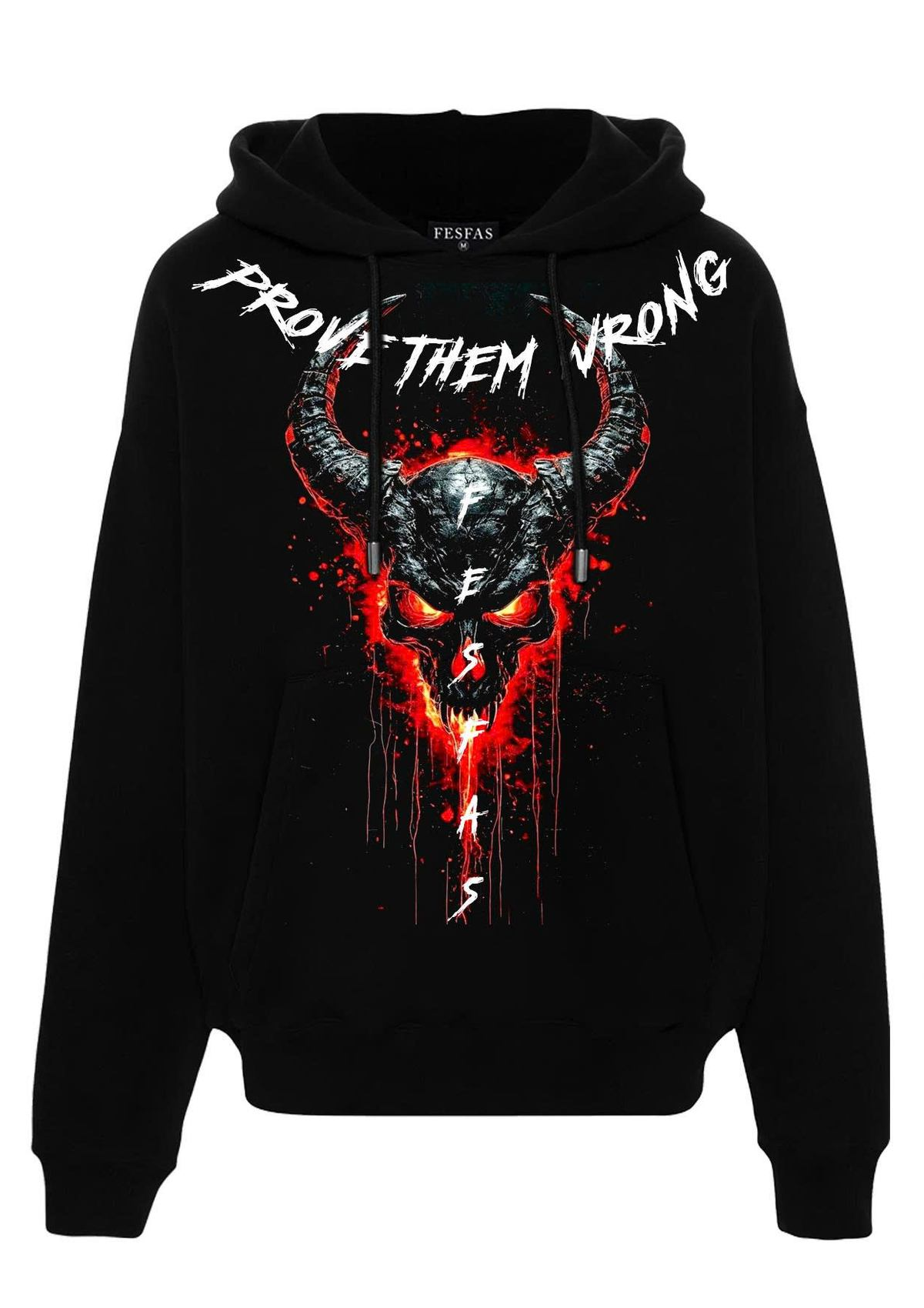 Áo hoodie FesFas in hình đầu lâu