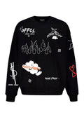 FesFas graphic-print Sweatshirt | Black | Men