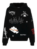 FesFas graphic-print Hoodie | Black | Men