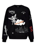 FesFas graphic-print Sweatshirt | Black | Men