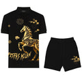 Bộ áo polo và quần short FesFas in hình ngựa