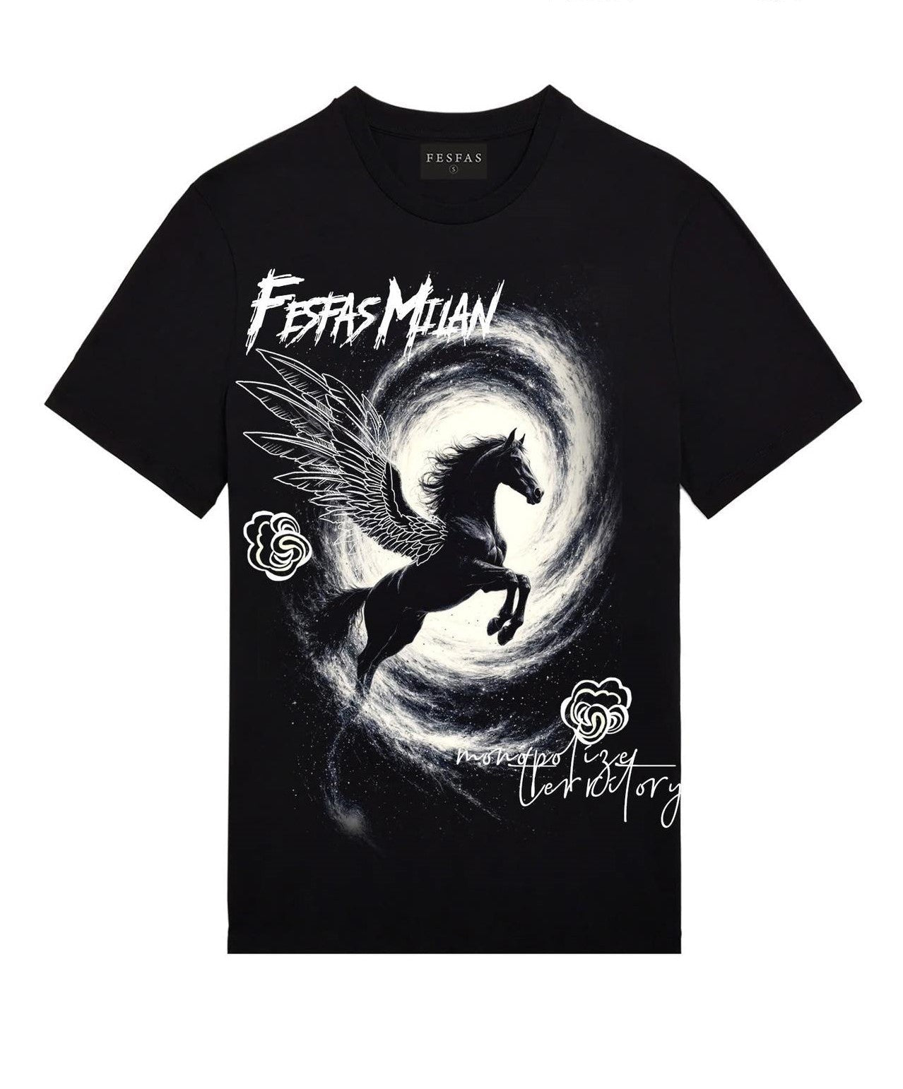 FesFas horse-print | Áo Thun | Nam | Màu Đen