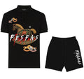 FesFas horse-print | Bộ Polo | Nam | Màu Đen