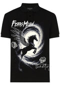 FesFas horse-print | Áo Polo | Nam | Màu Đen