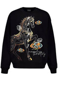 FesFas horse-print Sweatshirt | Black | Men