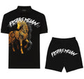 FesFas horse-print | Bộ Polo | Nam | Màu Đen