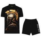 Bộ áo polo và quần short FesFas in hình sparta
