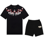 Bộ áo thun và quần short FesFas in hình hoa