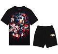 Bộ áo thun và quần short FesFas in hình medusa