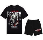 Bộ áo thun và quần short FesFas in hình mũ hiệp sĩ