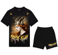 FesFas woman warrior-print | Bộ T-Shirt | Nam | Màu Đen