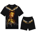 FesFas female fighter-print | Bộ T-Shirt | Nam | Màu Đen