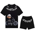 Bộ áo thun và quần short FesFas in hình chàng trai cá tính