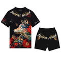 Bộ áo thun và quần short FesFas in hình sói