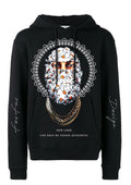 Áo hoodie FesFas in hình cúc trắng