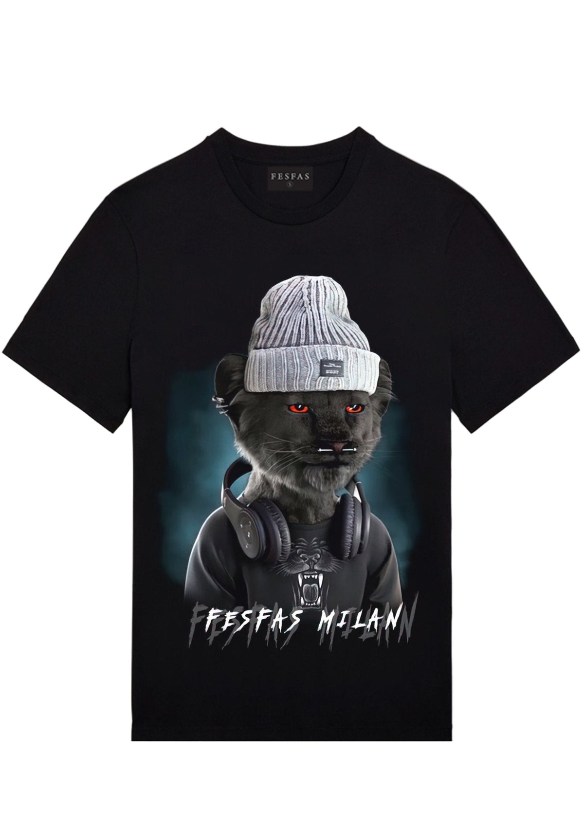Áo thun FesFas in hình báo đen