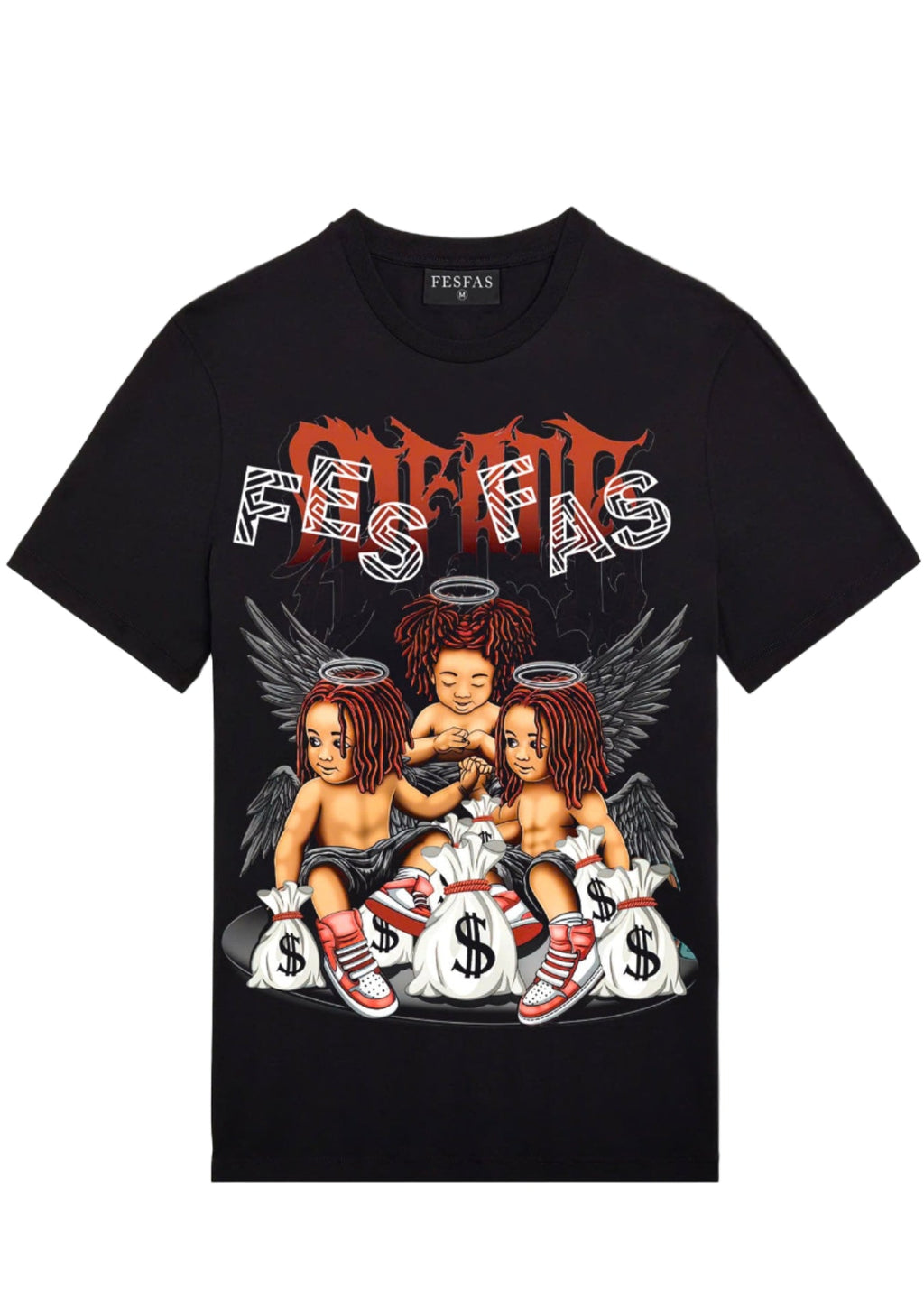 FesFas kids-print | Áo Thun | Nam | Màu Đen