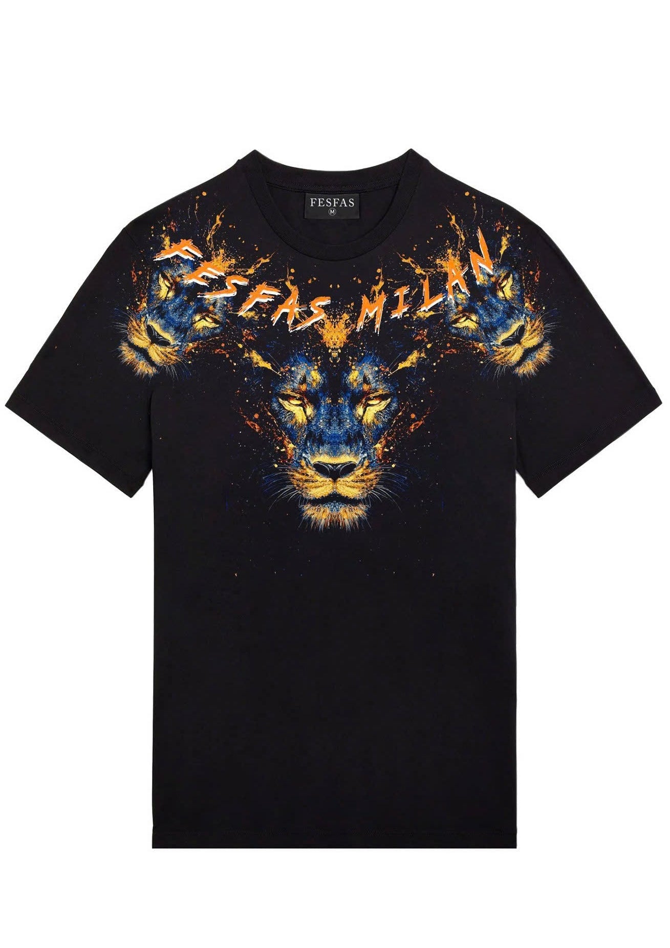 FesFas leopard-print | Áo Thun | Nam | Màu Đen