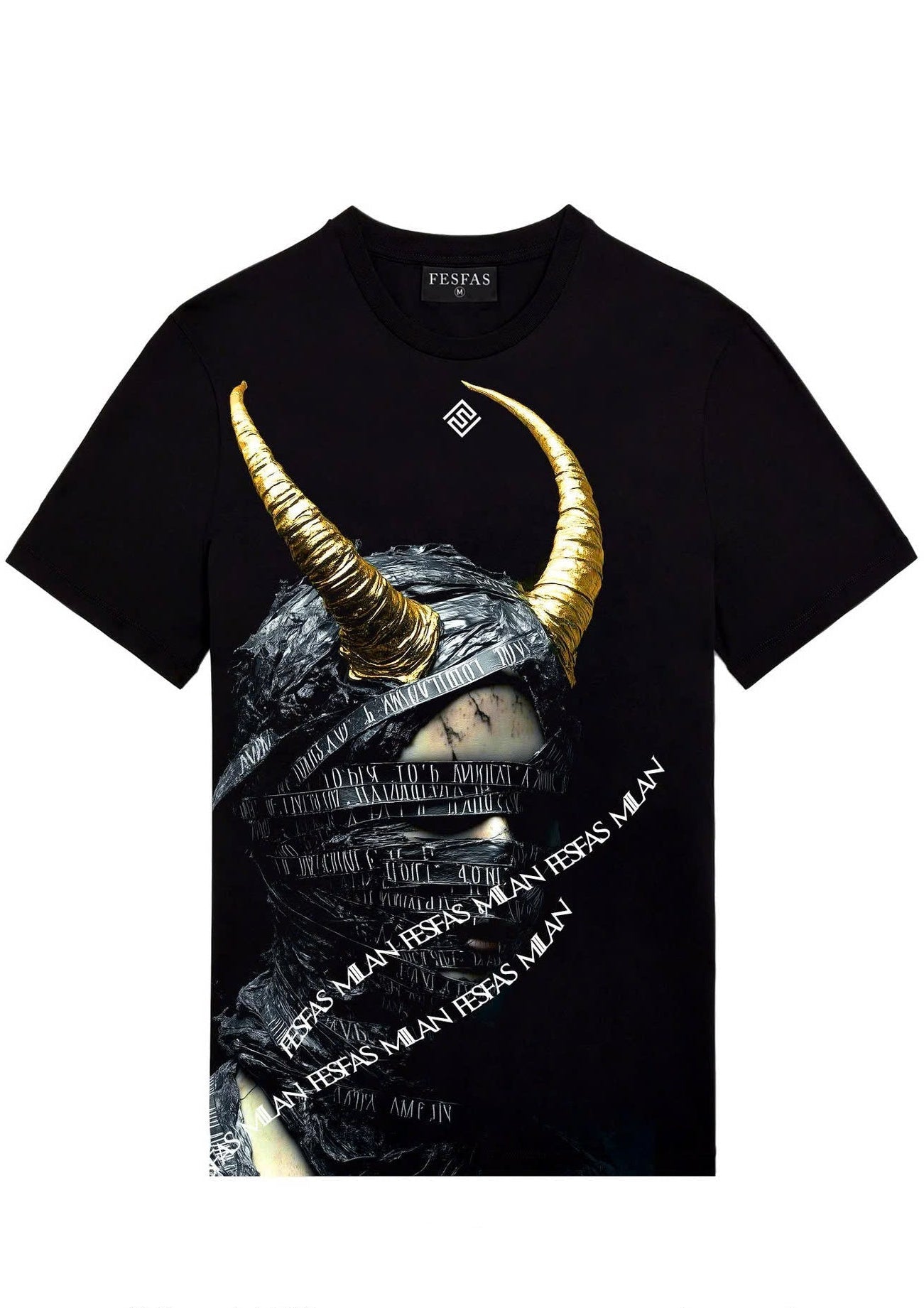 FesFas horn-print | Áo Thun | Nam | Màu Đen