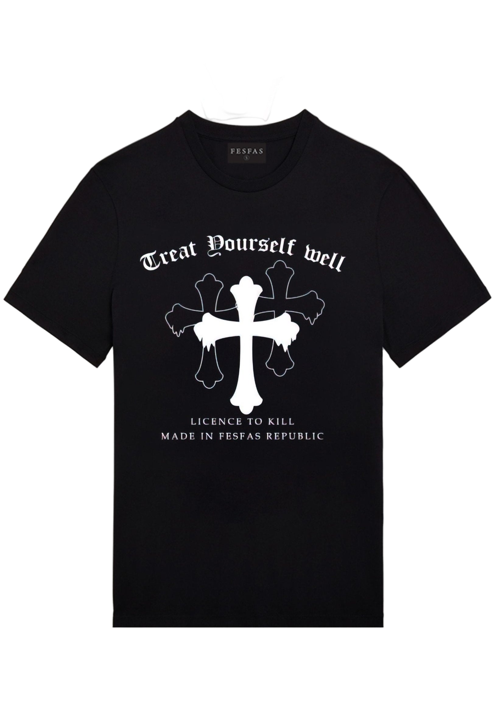 FesFas cross-print | Áo Thun | Nam | Màu Đen