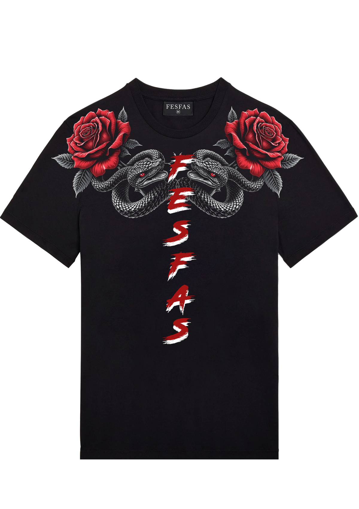 FesFas flower-print | Áo Thun | Nam | Màu Đen