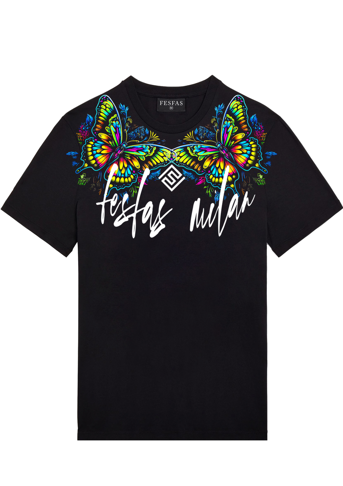 FesFas butterfly-print | Áo Thun | Nam | Màu Đen