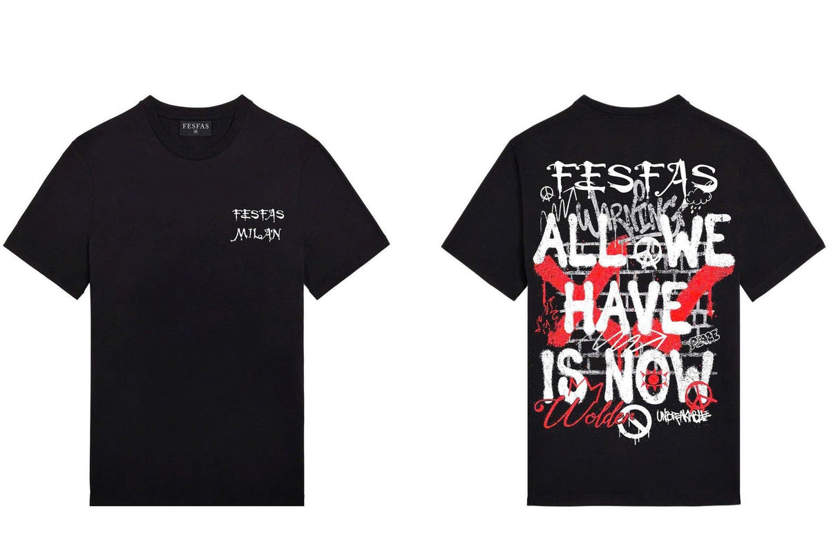 FesFas logo-print | Áo Thun | Nam | Màu Đen
