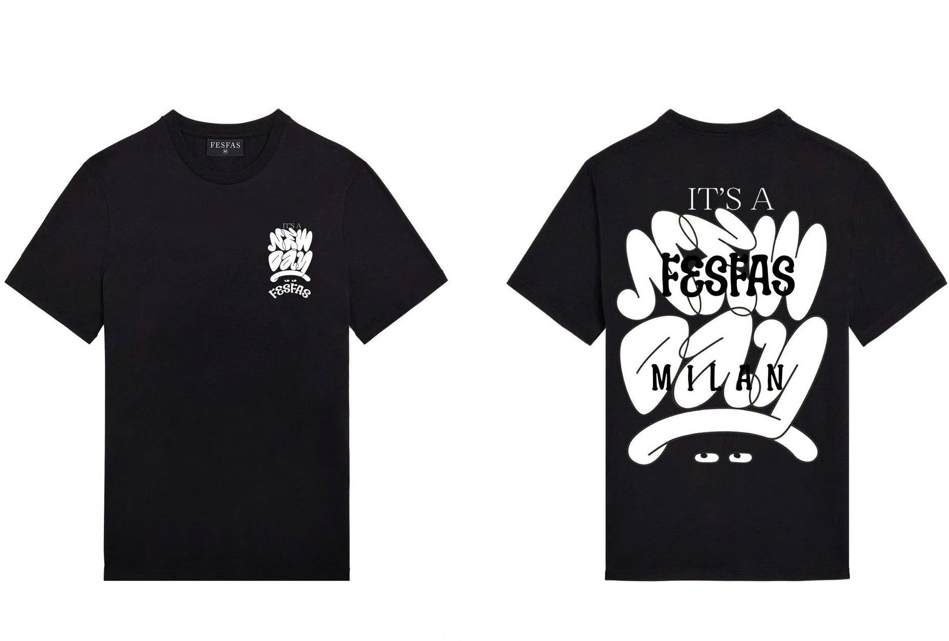 FesFas graphic-print | Áo Thun | Nam | Màu Đen