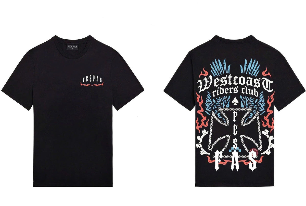 FesFas cross-print | Áo Thun | Nam | Màu Đen