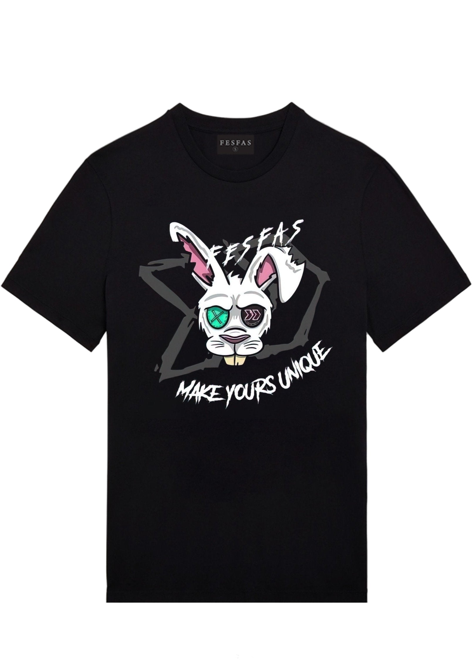 FesFas rabbit-print | Áo Thun | Nam | Màu Đen