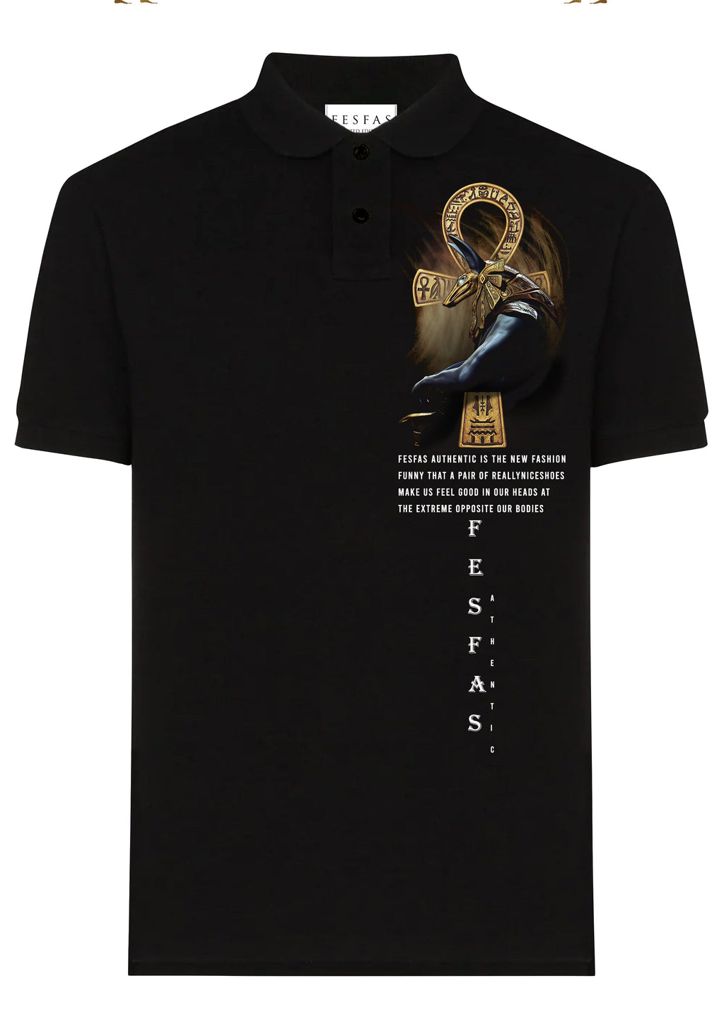 Áo polo FesFas in hình anubis