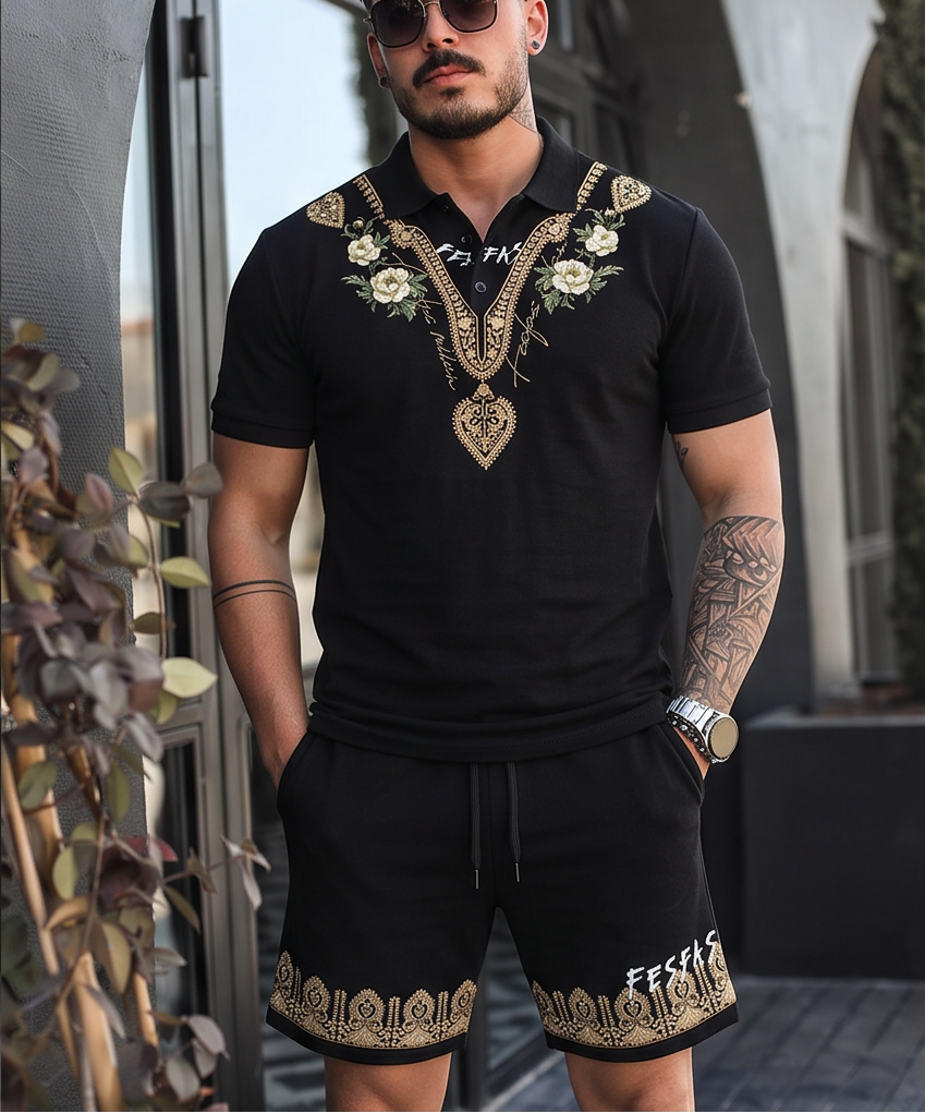 Bộ Đồ Polo FesFas Họa Tiết Đồ Họa
