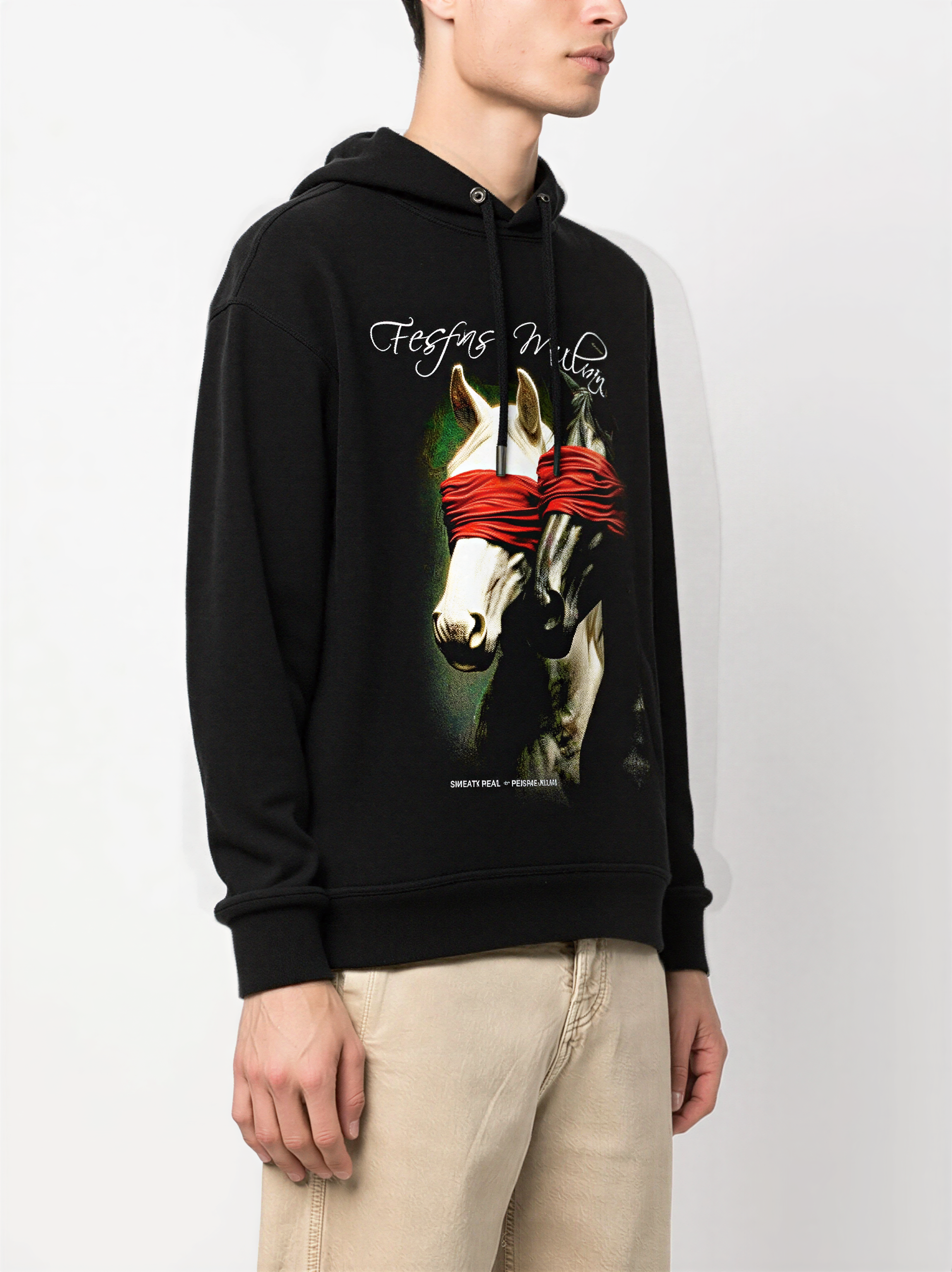 Áo hoodie FesFas in hình ngựa