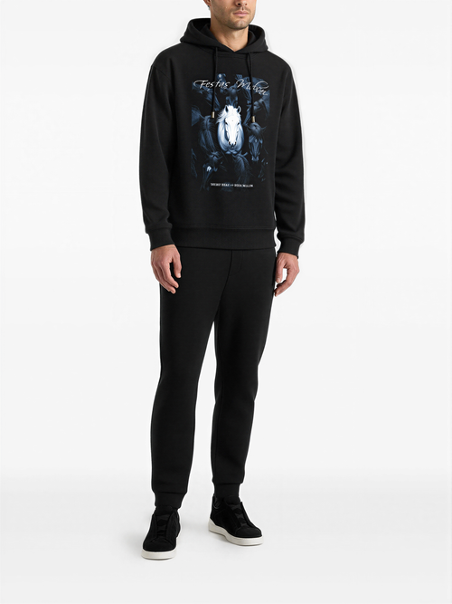 Áo Hoodie FesFas Họa Tiết Ngựa Bóng Đêm