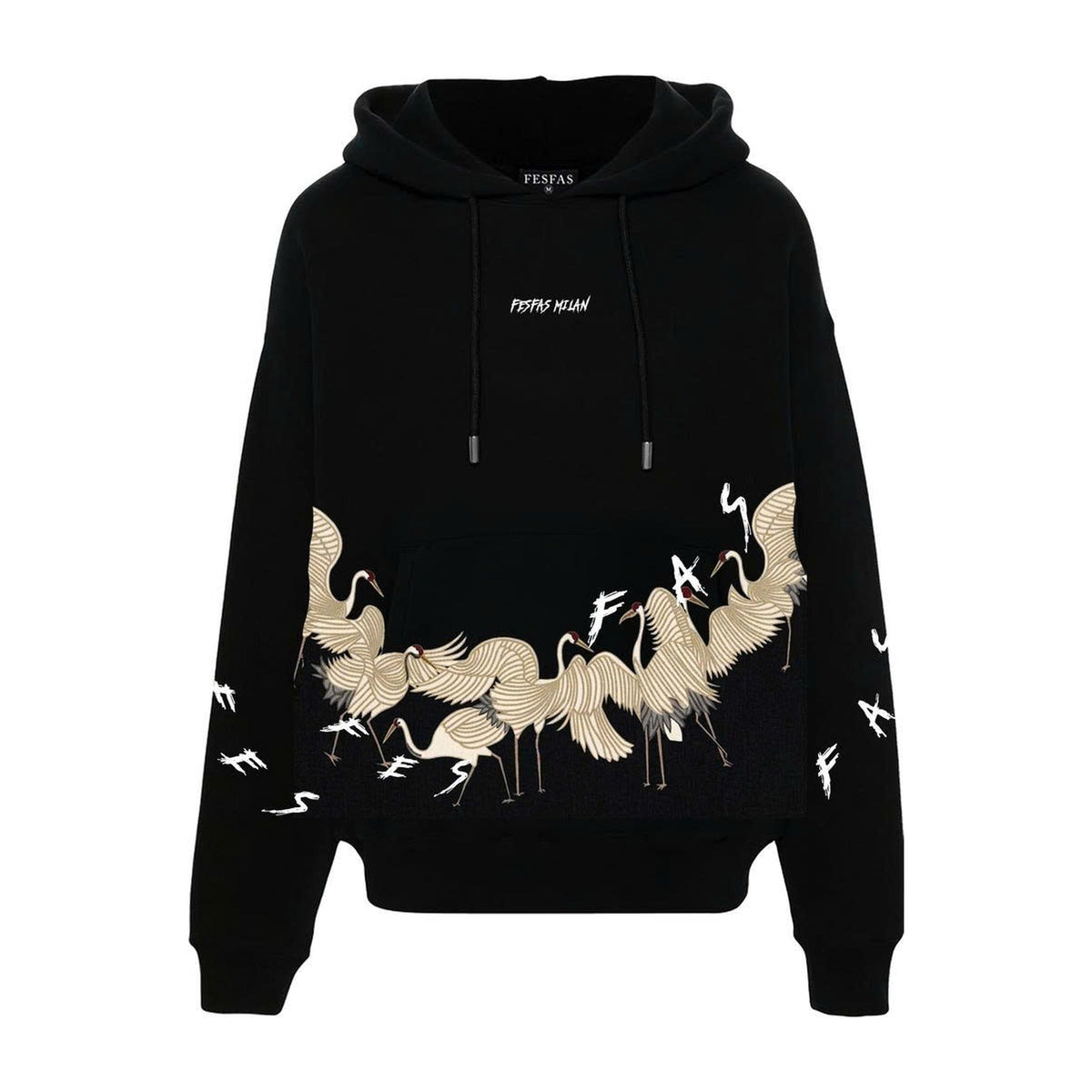 Áo Hoodie FesFas Họa Tiết Đàn Hạc