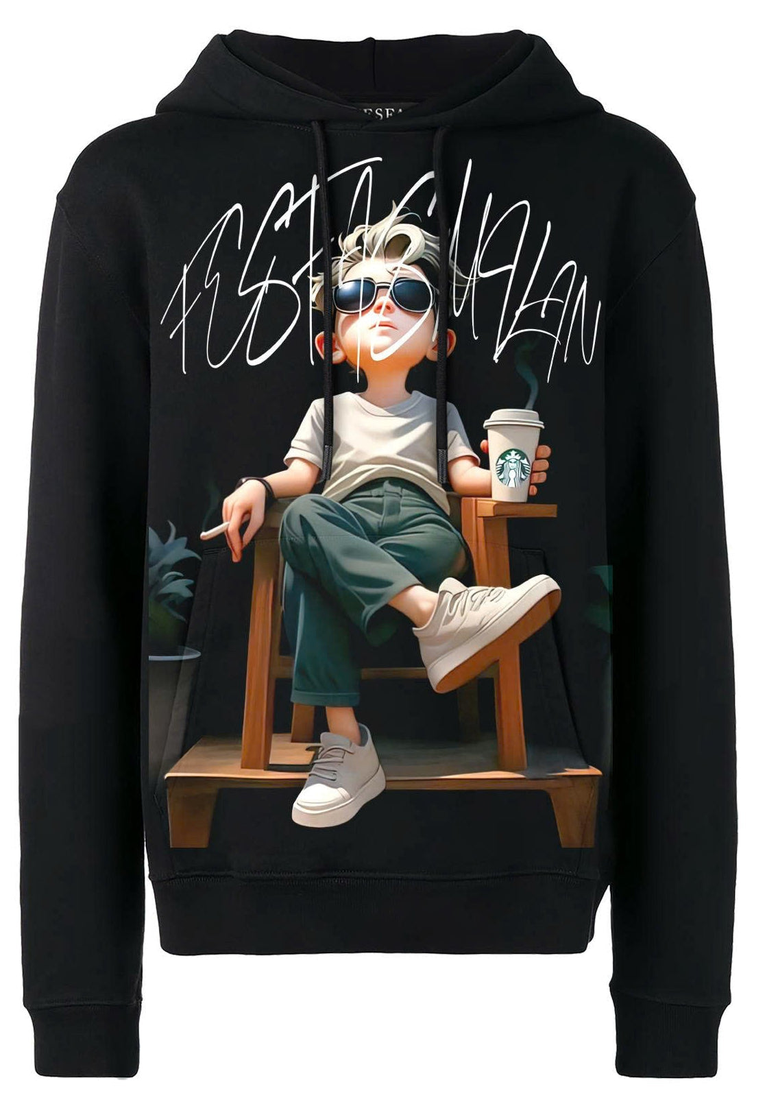 Bộ hoodie FesFas in hình chàng trai