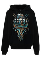 Áo hoodie FesFas in hình gương mặt rắn