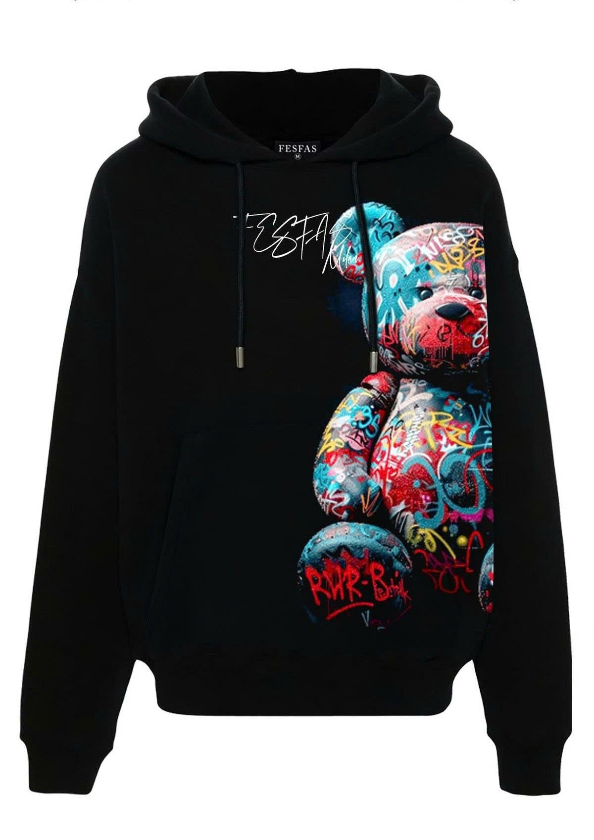 Áo hoodie FesFas in hình teddy gấu