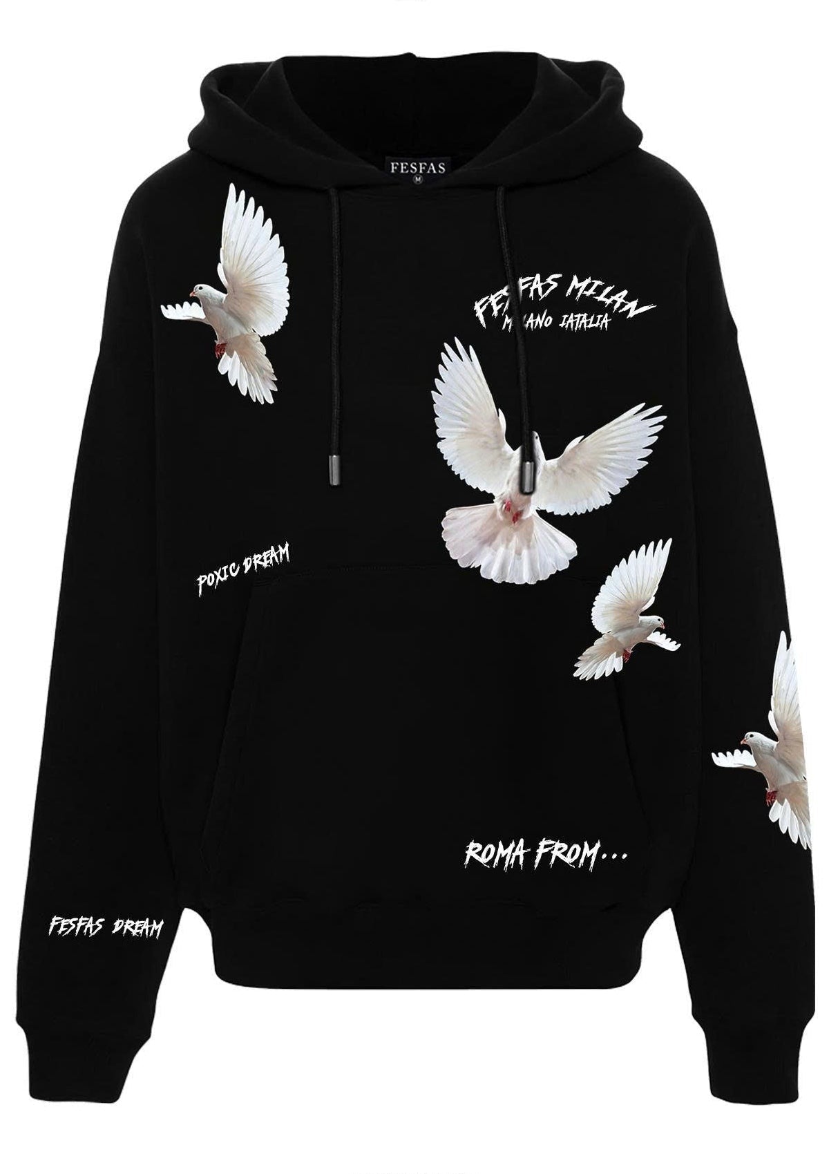 Áo hoodie FesFas in hình bồ câu