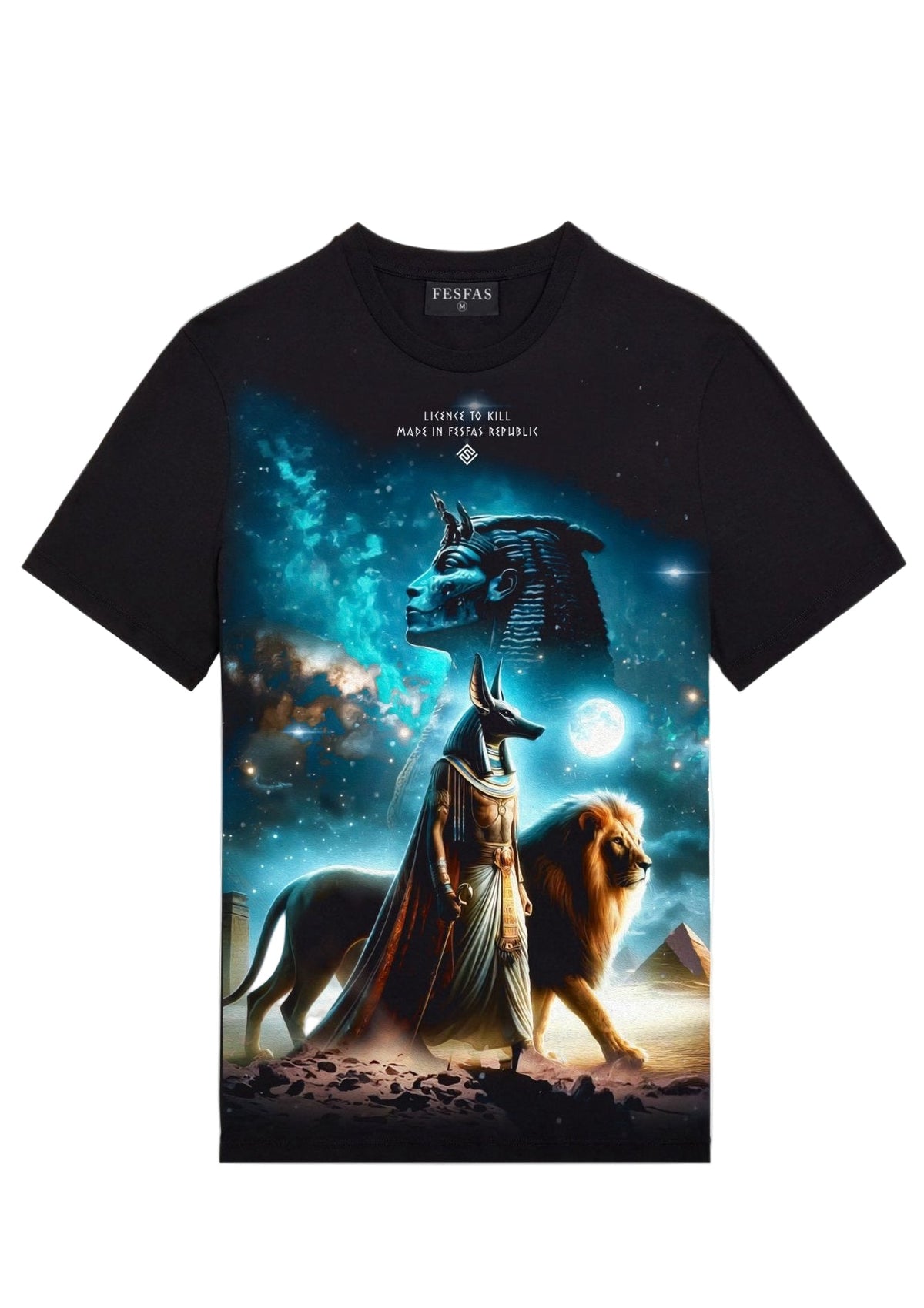 FesFas anubis-print | Áo Thun | Nam | Màu Đen