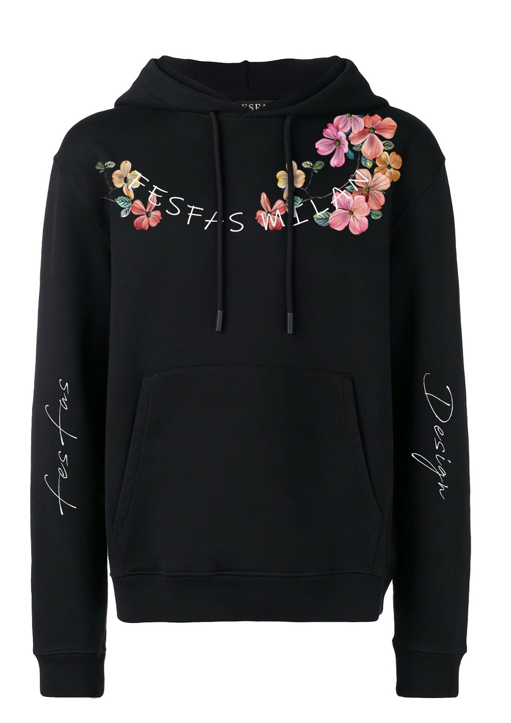 Áo hoodie FesFas in hình hoa