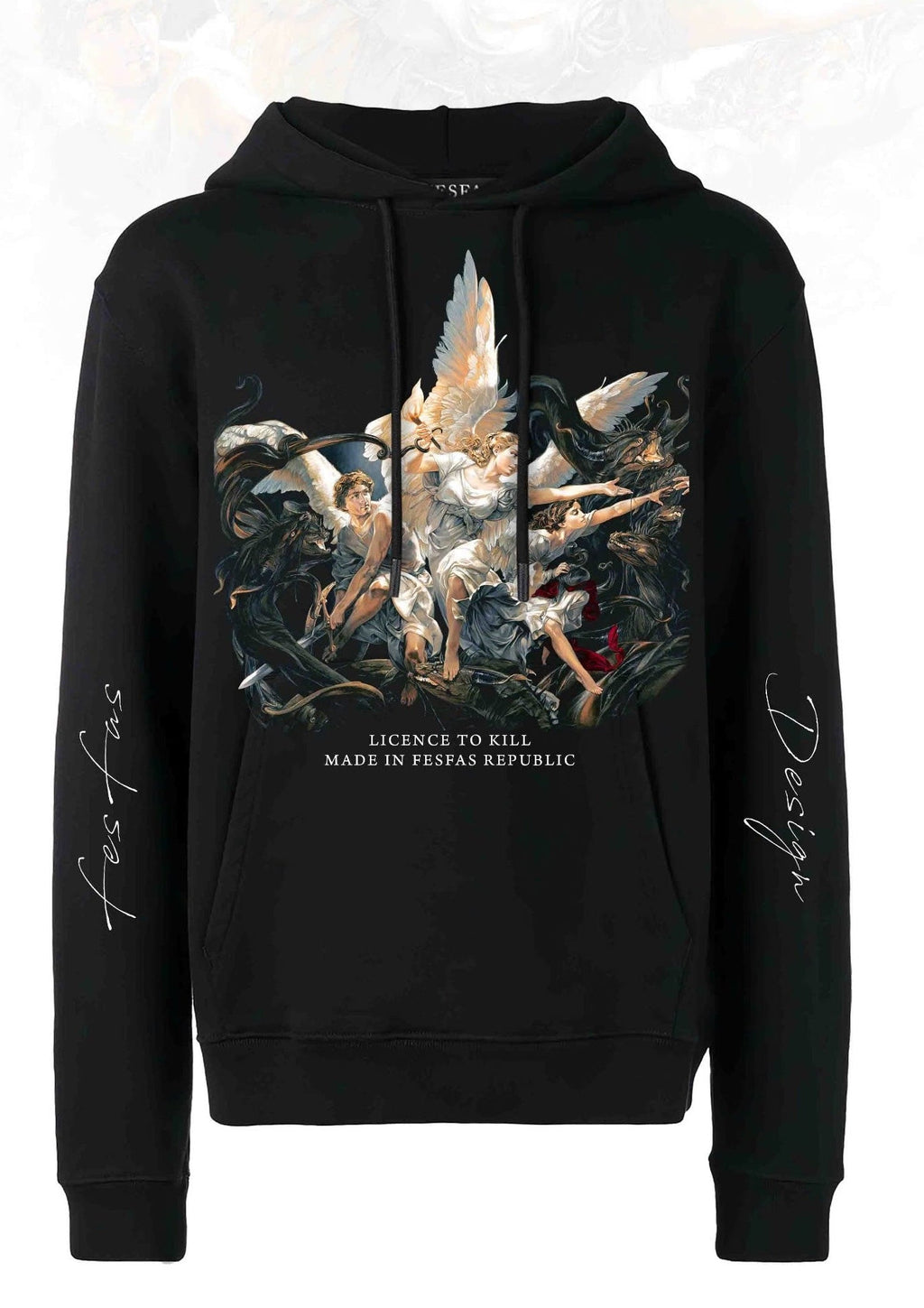 Áo hoodie FesFas in hình thiên thần