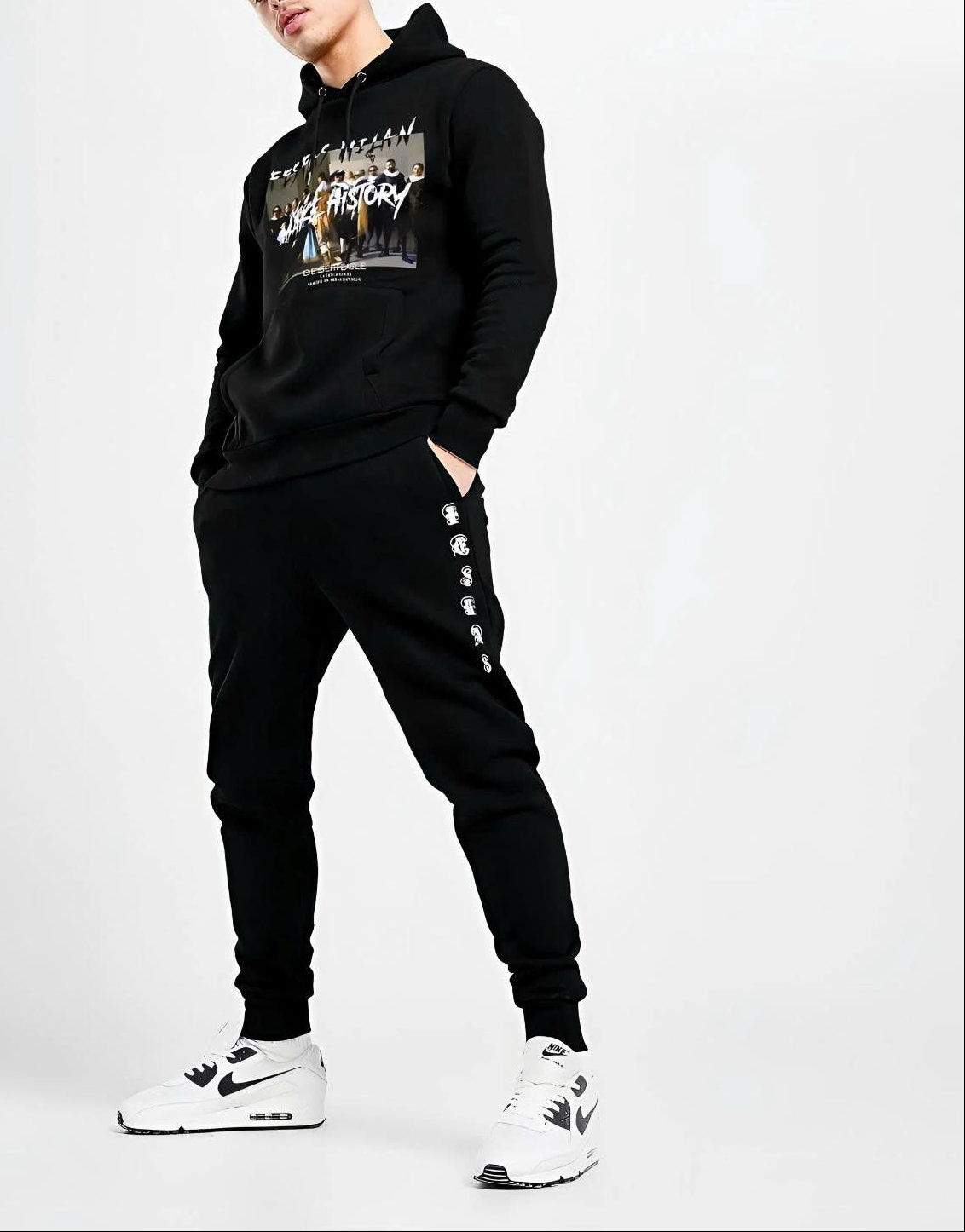 Bộ hoodie FesFas in hình danh họa