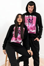 Bộ hoodie FesFas in hình báo đen