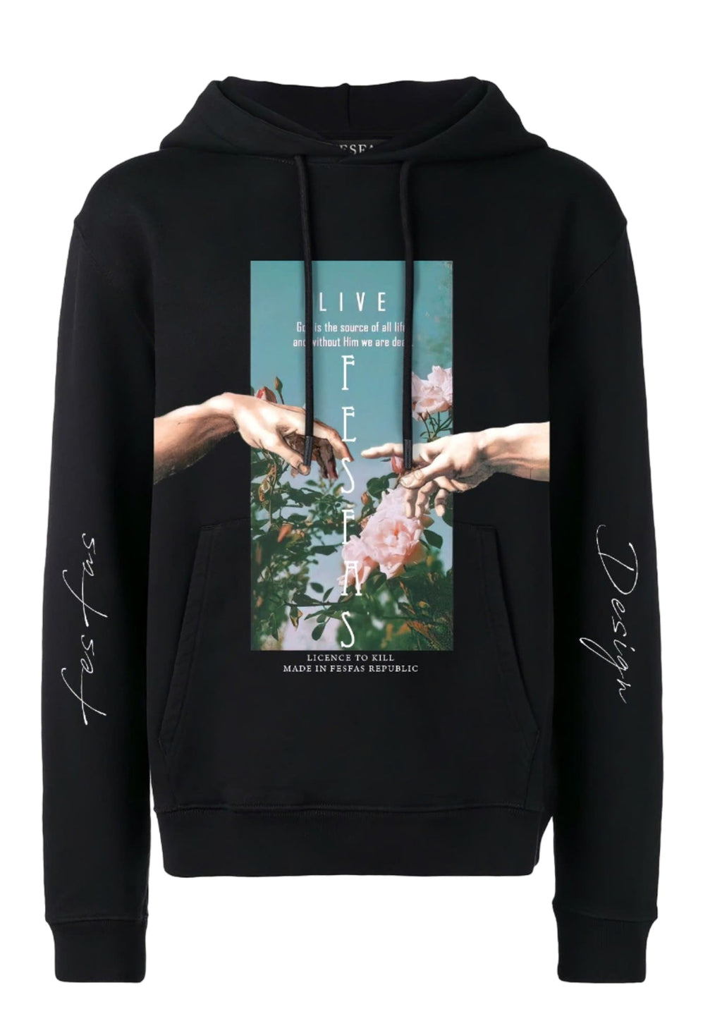 Áo hoodie FesFas in hình hoa