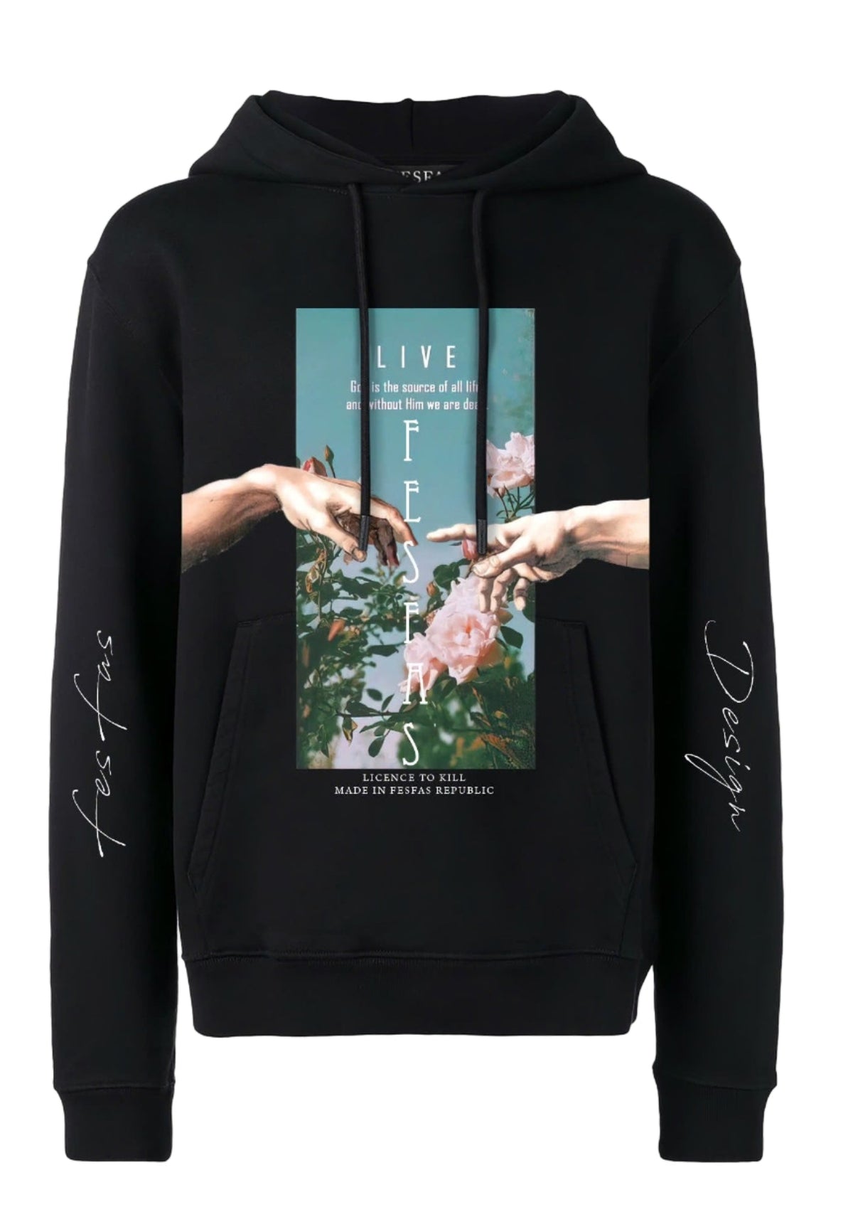 Áo hoodie FesFas in hình hoa