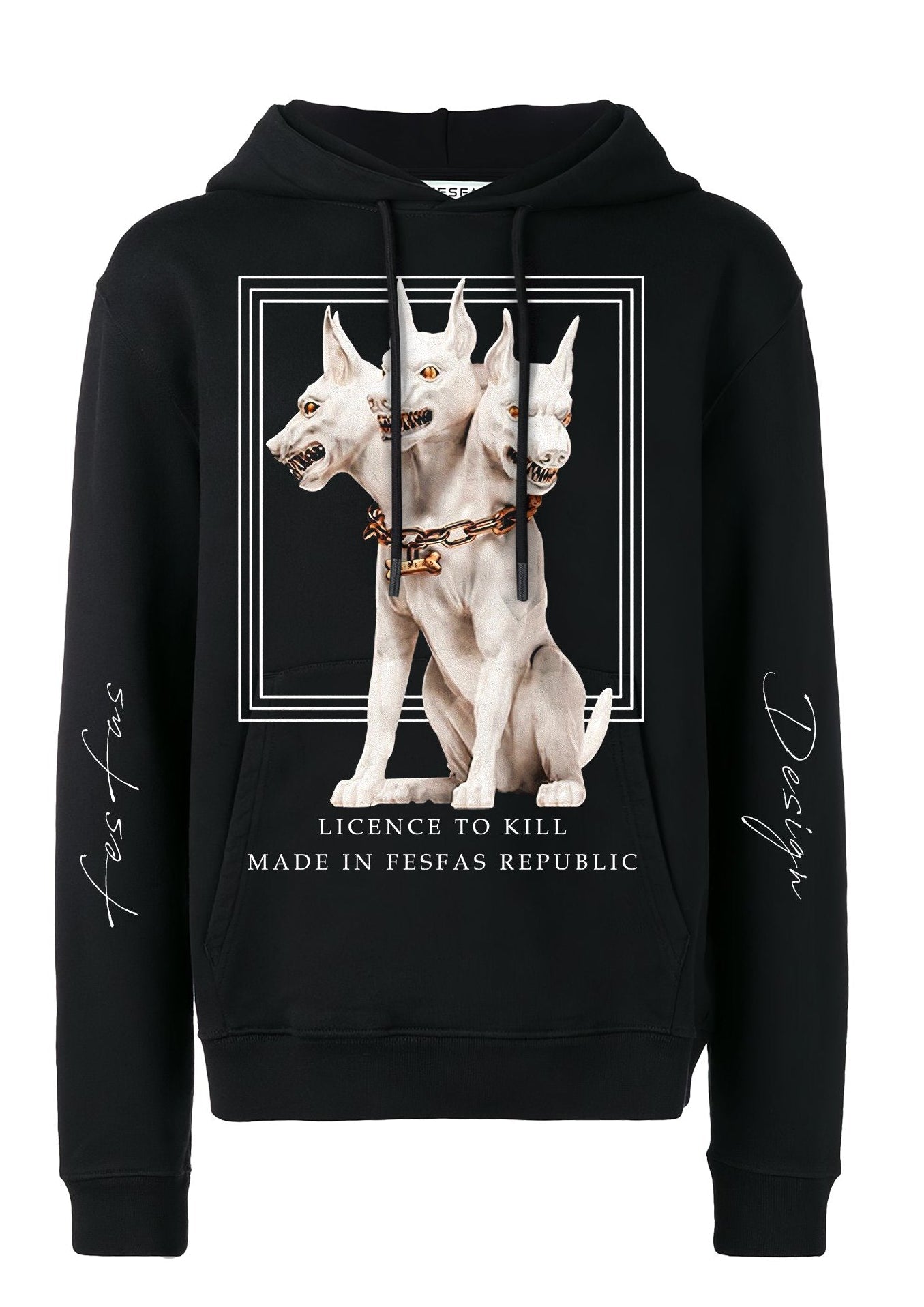 Áo hoodie FesFas in hình headed chó