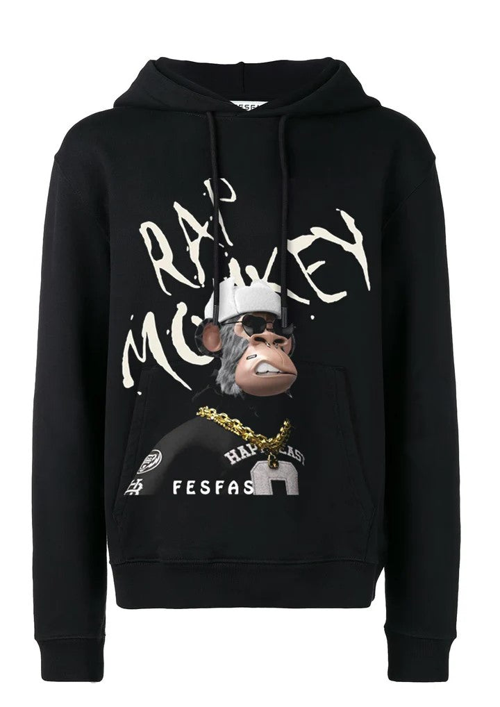 Áo hoodie FesFas in hình rap khỉ