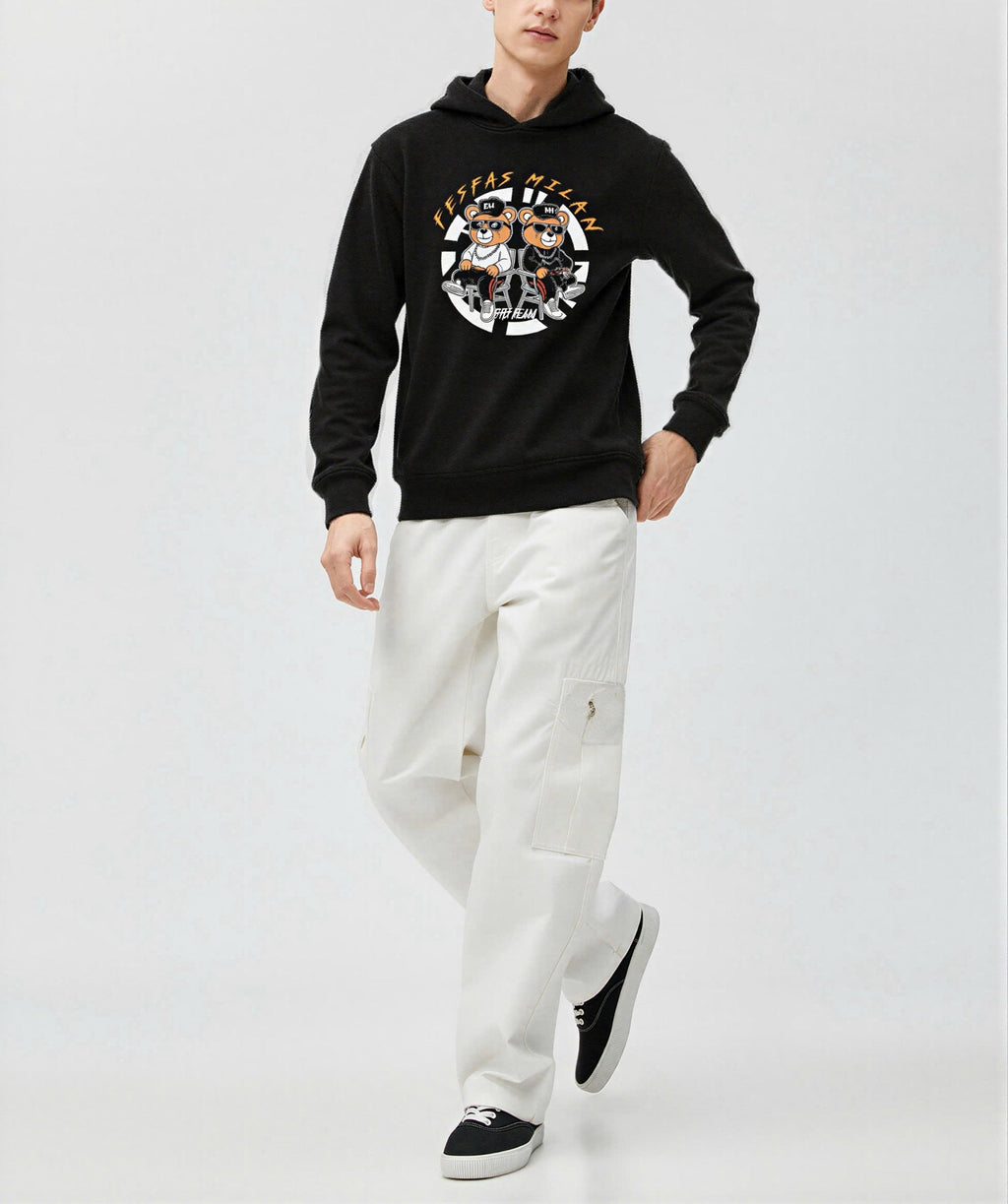 Áo hoodie FesFas in hình gấu